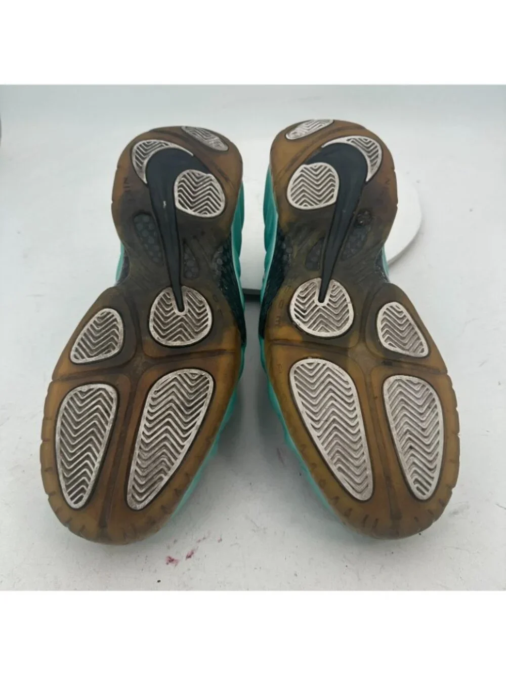 Nike Air Foamposite Pro Men Size 10 624041-303 Island Green Basketball Shoes